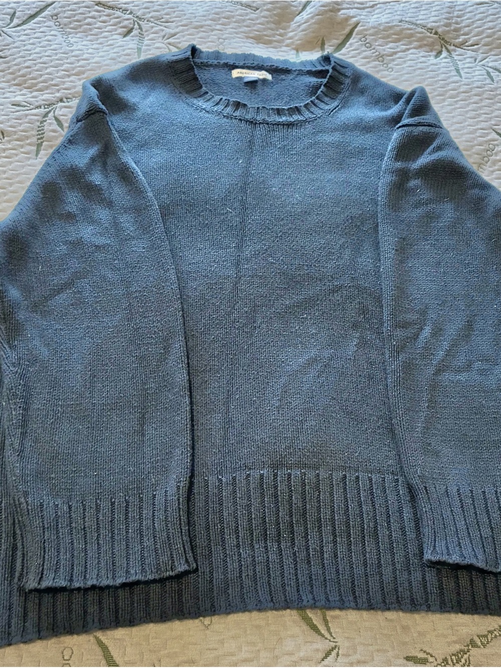 American Eagle Outfitters Women's Black Boyfriend sweater.